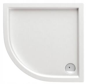 Deante Minimal, akrylátová štvrť kruhová sprchová vanička 100x100x5,5 cm, biela, DEA-KTN_051B