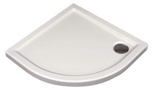 Deante Minimal, akrylátová štvrť kruhová sprchová vanička 100x100x5,5 cm, biela, DEA-KTN_051B