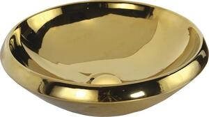 MINIMAL umývadlo na dosku okrúhle priemer 45x13,5 cm, zlatá MN045-AK00