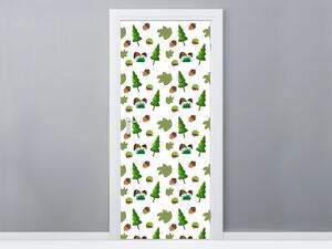 Gario Fototapeta na dvere Stromy a lesné plody Veľkosť: 95 x 205 cm, Materiál: Samolepiaca