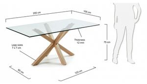 ARGO GLASS stôl 200 x 100 cm