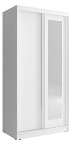 Šatníková skriňa SOFIE 100, 100x206x62 cm, biela