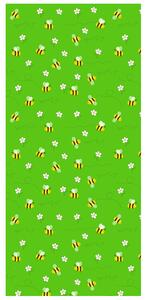 Fototapeta na dvere Malé včielky na lúke Materiál: Samolepiaca, Rozmery: 95 x 205 cm