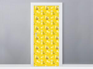 Gario Fototapeta na dvere Malé žlté včielky Materiál: Samolepiaca, Veľkosť: 95 x 205 cm