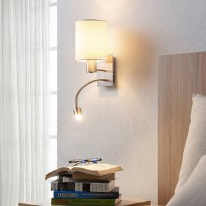 Lindby Shajan textilná nástenná lampa LED na čítanie sada 2