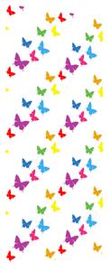 Fototapeta na dvere Farebné motýle Materiál: Samolepiaca, Rozmery: 95 x 205 cm