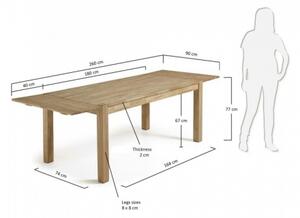 ISBEL180 rozkladací stôl