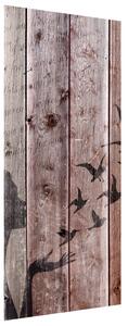 Fototapeta na dvere Láska na dreve Materiál: Samolepiaca, Rozmery: 95 x 205 cm