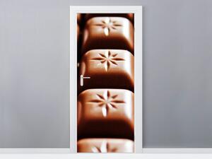 Gario Samolepiaca fototapeta na dvere Tabuľka čokolády Veľkosť: 95 x 205 cm
