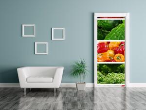 Fototapeta na dvere Farebná zelenina Materiál: Samolepiaca, Rozmery: 95 x 205 cm