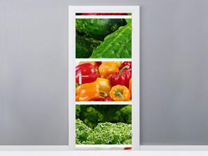 Fototapeta na dvere Farebná zelenina Materiál: Samolepiaca, Veľkosť: 95 x 205 cm
