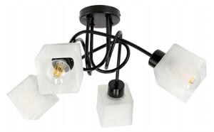 BERGE LED stropná lampa LOFT - 4xE27 - CUBE WHITE