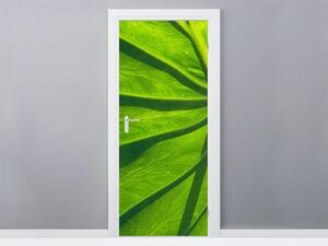 Fototapeta na dvere Zelený list Materiál: Samolepiaca, Veľkosť: 95 x 205 cm