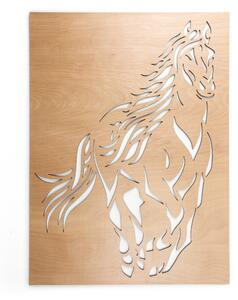 Veselá Stena Drevená nástenná dekorácia Kôň
