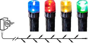 Vonkajšia svetelná LED reťaz Multicolor Flashy 7 m