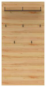 VEŠIAKOVÝ PANEL, čierna, farba buka, 80/158/28 cm Cantus - Vešiakové steny
