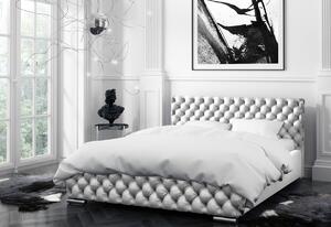 Čalúnená posteľ RAFO, 120x200, gloss velvet 1208