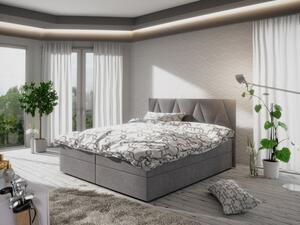 Moderná posteľ s úložným priestorom 180x200 STIG 3 - sivá