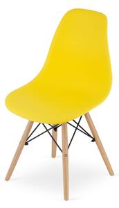SUPPLIES CINKLA Jedálenská škandinávska stolička - žltá