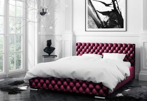 Čalúnená posteľ RAFO, 180x200, gloss velvet 1213