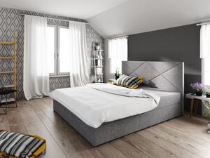 Moderná posteľ s úložným priestorom 180x200 STIG 4 - sivá