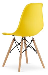 SUPPLIES CINKLA Jedálenská škandinávska stolička - žltá