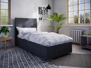 Jednolôžková posteľ 80x200 FLEK 2 - čierna