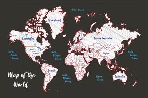 Tapeta jedinečná mapa sveta