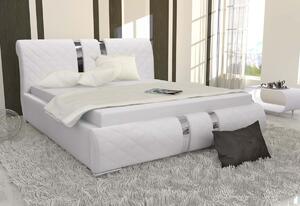 Čalúnená posteľ DINA + matrac DE LUX, 160x200, madryt 128