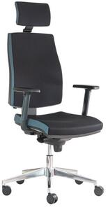ALBA kancelárská stolička JOB s 3D PDH a podrúčkami, BLACK 27