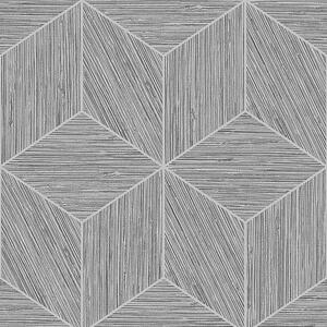 Vliesová svetlosivá tapeta geometrický vzor 111730, Genesis, Graham & Brown