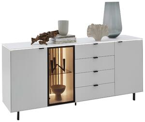 ŠIROKÁ KOMODA, biela, 186/82,8/46 cm Dieter Knoll - Komody