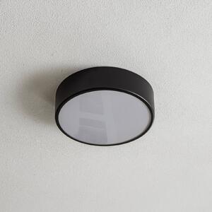 Stropné svietidlo Cleo 300, IP54, Ø 30 cm, čierna