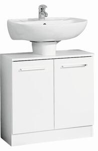 SKRINKA POD UMÝVADLO, biela, biela, 60/62/33 cm Carryhome - Kúpeľňové skrinky