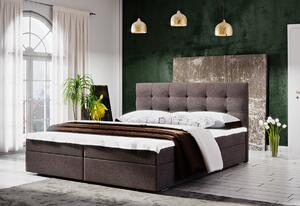 Čalúnená posteľ LAKE 2 + rošt + matrac + topper, 160x200, Cosmic 800