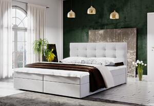Čalúnená posteľ FADO 2 + rošt + matrac + topper, 160x200, Cosmic 10