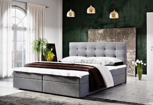 Čalúnená posteľ STIG 2 + rošt + matrac + topper, 180x200, Cosmic 160