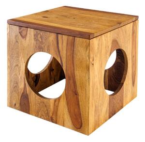 Dizajnový odkladací stolík Louis 40 cm Sheesham