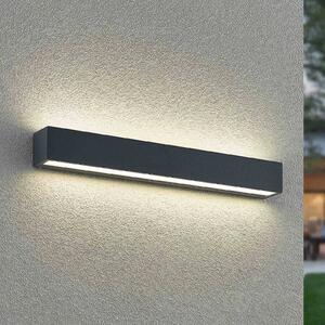 Lucande LED nástenné svetlo Lengo, 50 cm, antracit, hore/dole, CCT