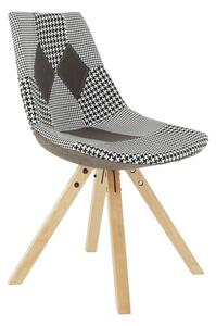 Dizajnová stolička, látka patchwork, PEPITO NEW TYP 10