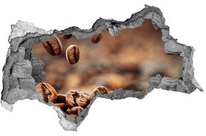 Nálepka 3D diera na stenu Kávové zrná nd-b-49006486