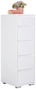 KOMODA, biela, 40/120/48 cm Carryhome - Komody