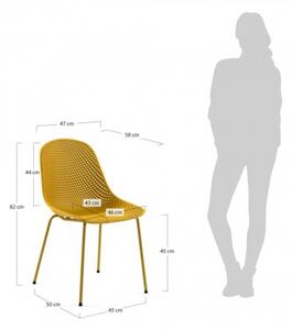 QUINBY stolička Žltá
