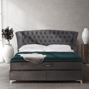 Kondela Boxspringová posteľ 160x200, sivá, MERSIA