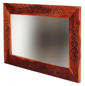 Zrkadlo Mira 60x90 indický masív palisander