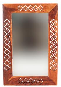 Zrkadlo Mira 60x90 indický masív palisander