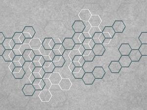 Luxusná obrazová tapeta geometrický vzor hexagony Z90069, 330 x 300 cm, Automobili Lamborghini 2, Zambaiti Parati
