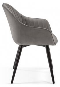 FABIA VELVET stolička - posledný 1 kus Sivá