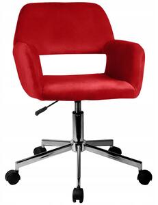 Kancelárska stolička KORAD FD-22, 53x78-90x57, červená