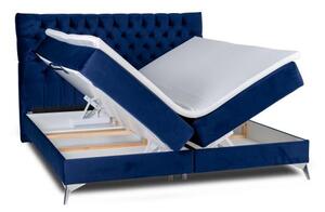 Zltahala.sk Boxspringová posteľ Molly, 200x180, modrá (solo 263 , 200x180)